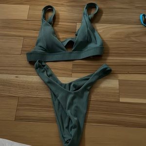 SHEIN ribbed bikini